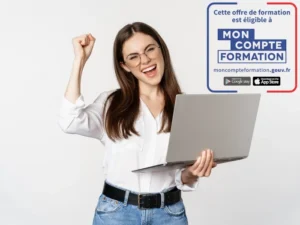 Création d'entreprise : parcours complet. Formation en ligne éligible CPF pour bien créer son entreprise avec accompagnement et coaching pendant 12 mois.